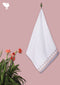 Handloom Cotton Bath Towel With Block Print Border